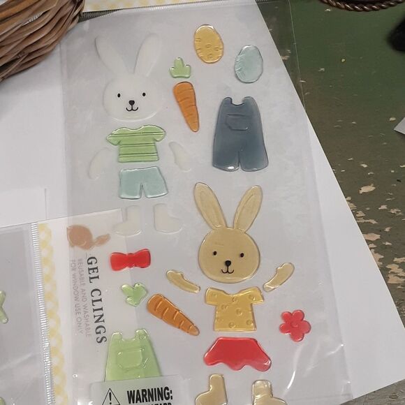 16pc Easter Basket Peter & Magic egg  DVD, toys, book,eggs & grass, clings &more - Picture 10 of 15